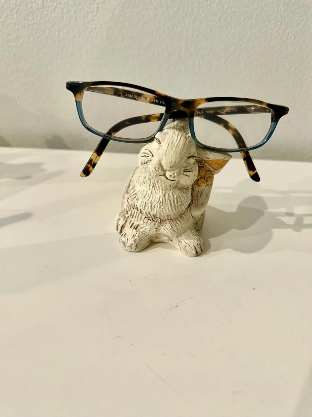 kate spade Tortoiseshell and Blue Rectangular Reading Eyeglasses +2.50